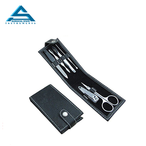 OEM disponible 10 pièces professionnel personnalisé meilleurs produits de pédicure ensemble en acier inoxydable manucure outil kit pour les cadeaux - Product Image 5