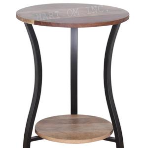 โต๊ะไม้ทรงกลมแบบโมเดิร์นเฟอร์นิเจอร์โต๊ะข้างโต๊ะโซฟาโต๊ะกาแฟ - Product Image 2