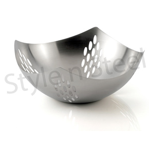 Fruit Basket With Cut Design Stainless Steel Modern Decoration Metal Basket Kitchen Fruit Basket Holder <b>Stand</b> - Product Image 6