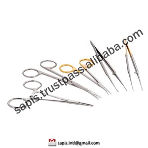 Tijeras Quirúrgicas Manuales de Acero Inoxidable, Afiladas y Curvadas, para Uso Profesional # 705 - Product Image 3