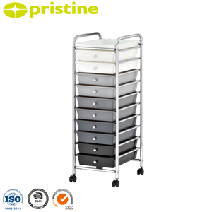 Étagère de rangement DIY à 10 niveaux en gros, qualité supérieure, rangement domestique, tiroir de rangement en plastique amovible, fabricant taïwanais, métal pour la maison - Product Image 1