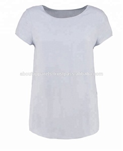 Chemise blanche personnalisée bon marché en vrac T-shirt en coton respirant à sublimation 100% en coton pour femmes/hommes/enfants - Product Image 2
