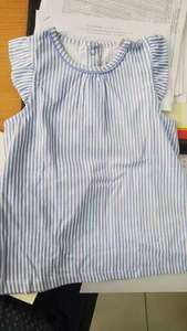 ชุดเดรสผ้าฝ้ายถักแขนกุดสำหรับเด็กผู้หญิงลายดอกไม้ลำลองกระดุมสีทึบมีแบรนด์ - Product Image 3