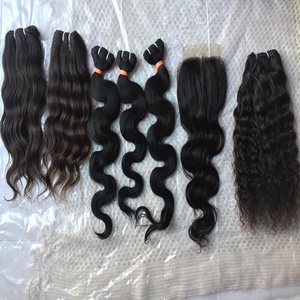 Mejor venta de pelo indio camboyano crudo al por mayor extensiones de cabello mojado y ondulado para mujeres negras cabello natural - Product Image 1