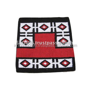 Manta de Silla de Montar Navajo de Algodón para Caballos, 32 x 32, Mantas y Almohadillas de Silla de Montar Occidental para Montar a Caballo en Diferentes Colores - Product Image 5