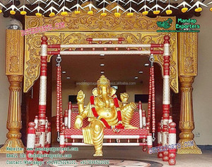 ประตูทางเข้างานแต่งงานตกแต่งด้วยไฟเบอร์กลาส ปรับแต่งสีและขนาดได้อย่างหรูหรา - Product Image 5