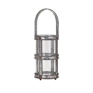 Lanterne bougeoir en métal galvanisé Décoration de la maison Porte votif - Product Image 1