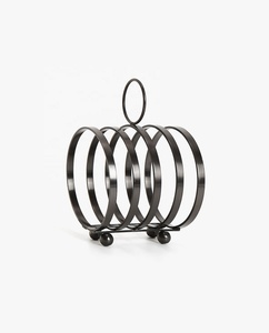 Servilletero elegante de metal negro con diseño moderno Decoración elegante y funcional para mesas de comedor y organización de cocina - Product Image 1