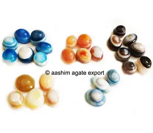 Vente en gros de mix d'yeux d'agate assortis pour la fabrication de bijoux pierres naturelles cristal artisanat Reiki roches minéraux gemmes fée yeux d'agate