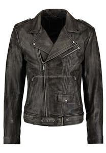 Vestes en cuir véritable de vachette véritable d'origine sur mesure noir marron noir personnaliser Vintage Style hommes vestes fabrique - Product Image 5