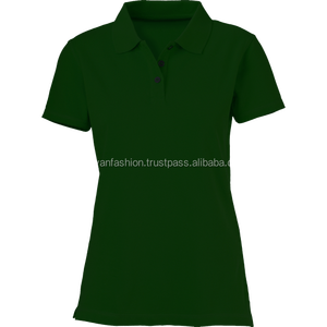 Camiseta de manga corta personalizada de alta calidad para mujer para Polo Camiseta de algodón de diseño impreso de alta calidad para Golf Blanco para hombres - Product Image 5