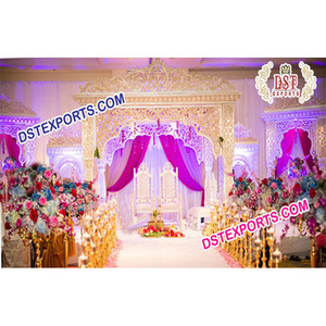 Mandap de Boda Estilo Cine Hindú, Mandapam Tradicional del Sur de la India, Conjunto de Mandap para Boda Hindú CALIFORNIA - Product Image 1