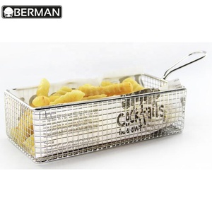 Burger attrezzature ristorante Chip <span class=keywords><strong>Mini</strong></span> Frittura Cestini Friggitrice In Acciaio Inox Cestello Che Serve - Product Image 4