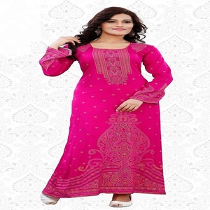 Caftán de CRAPE, ropa tradicional india - Product Image 1