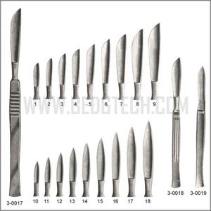 Venta al por mayor de fabricación de calidad superior superventas sólido forjado bisturí Acero inoxidable 140mm, instrumentos post-mortem - Product Image 1