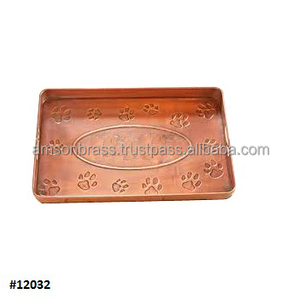 Multi-Purpose Boot Tray Handmade <b>Entryway</b> Boot & <b>Shoe</b> Tray Home Goods Multipurpose Copper Plated Boot Tray - Product Image 1