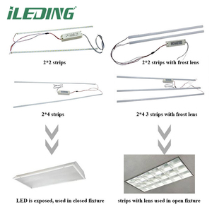 32W DLC Ánh Sáng Trần 2 <span class=keywords><strong>Magnetic</strong></span> Núi <span class=keywords><strong>LED</strong></span> Strip Ánh Sáng Và 1 Từ Tính Gắn Kết Điều Khiển 2 "X 4 'Troffer Trang Bị Thêm Bộ - Product Image 5