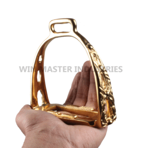 Estribos de caballo, tono plateado o dorado - Product Image 1