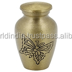 Aquarium bleu petit souvenir en aluminium crémation Urn Brassworld inde - Product Image 5
