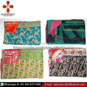 handmade old kantha quilt - Product Image 1