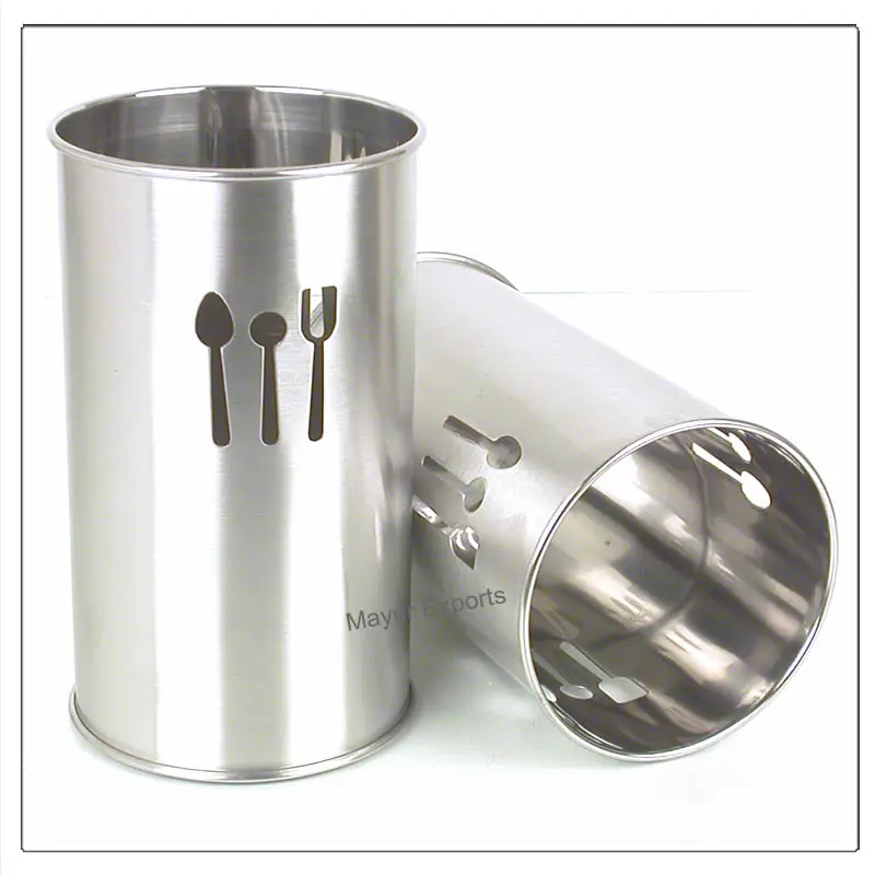 Soporte de acero inoxidable para herramientas de cocina, utensilio de Metal