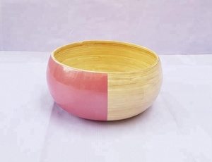 Prix de gros OEM : Serveur à salade en bambou filé, attrayant, de haute qualité et écologique, pour la maison et la cuisine, fabriqué au Vietnam - Product Image 4