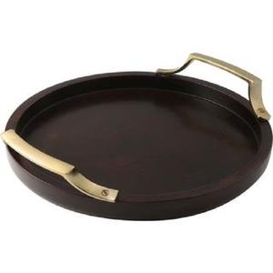 Bandeja de mango frío con recubrimiento de polvo negro, decoración de nuevo diseño elegante, la mejor calidad, la última bandeja de servicio Handel a precio razonable - Product Image 1
