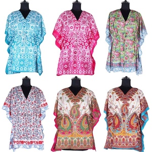 Mode musulmane moderne Nouveau design Caftan en coton Couleur contrastée Taille plus basse Vente en gros - Product Image 4