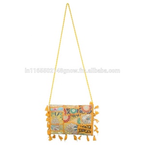 Indien Traditionnel Embrayage Broderie Khambariya Patchwork Sac À Main Femmes Ethniques BG-62 - Product Image 3