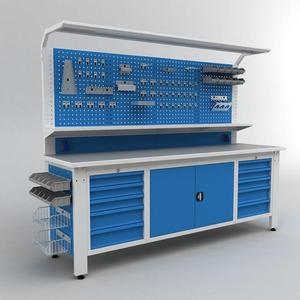 โต๊ะโรงงานอุตสาหกรรมเหล็กทนทานสูงพร้อมลิ้นชัก 10 ช่อง - Product Image 1