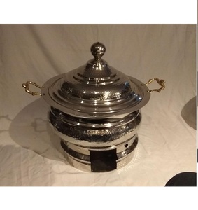 Platos de frotamiento de lujo para servir bodas, calentador de alimentos para Buffet, plato de frotamiento colgante de acero inoxidable para catering - Product Image 3