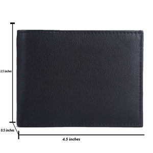 Unique Design Genuine Leather <b>RFID</b> <b>Blocking</b> Men's <b>Wallet</b> Minimalist Bifold <b>Wallet</b> for Daily Use Available For Sale - Product Image 4