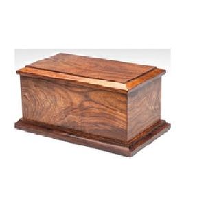 Caja de ataúd de madera brillante para adultos, cenizas funerarias humanas, urnas de cremación de estilo americano/europeo - Product Image 1