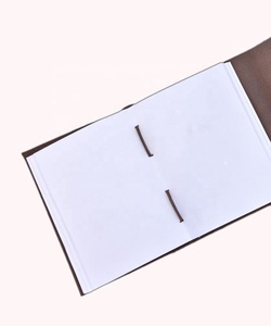 Diario de piel auténtica de tapa dura liso con solapa envolvente estilo gitano hecho a mano de lujo personalizado con páginas blancas en blanco - Product Image 5