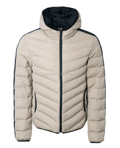 Chaqueta Acolchada con Capucha para Hombre, Nueva, de Invierno, con Bloques de Color, Ultraligera, de Poliéster, Impermeable, Transpirable, con Paneles en Contraste - Product Image 4