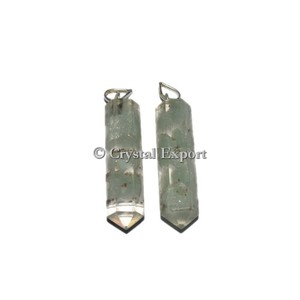 Green Aventurine <b>Orgonite</b> Pencil Pendant - Product Image 1