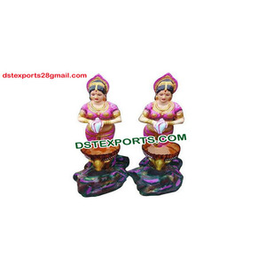 Boda India bienvenida dama estatua fibra entrada decoraciones para matrimonio elegante dama estatua - Product Image 1