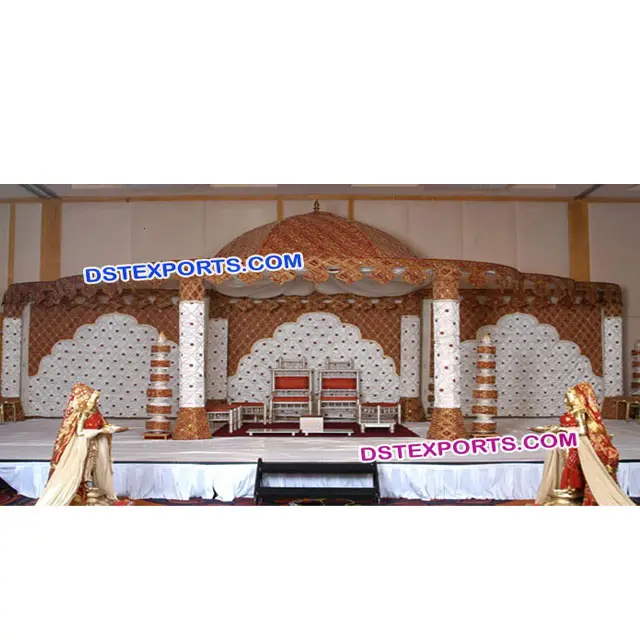 Gujrati Hochzeits kleidung Dom Mandap Hindu Ehe Mandaps Mandap Hersteller