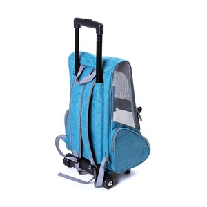Sac à dos pour animal de compagnie, sac à dos pliable de luxe croisé pour chat, avec roulettes, offre spéciale, 2019 - Product Image 2
