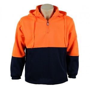 EN471 ANSI Hi <b>Viz</b> safety <b>hoodie</b> with reflective tape - Product Image 3