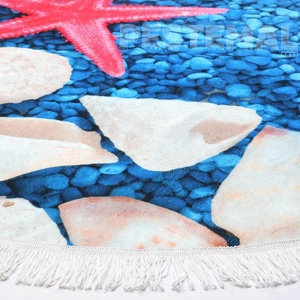 Motif d'étoile de mer et de mer imprimé turc, avec microfibre surdimensionné et léger, séchage rapide et serré, 100 coton - Product Image 2
