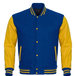 Unisex de alta calidad de lana cuerpo manga de cuero nueva colección Letterman béisbol hecho a medida Varsity chaqueta bordado piel invierno - Product Image 3