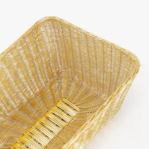 "Cesta de almacenamiento de mimbre tejida a mano, elegante y duradera, perfecta para organizar o decorar el hogar o la oficina" - Product Image 1