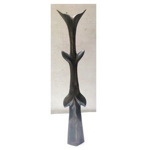 Florero de Metal largo antiguo moderno, adorno decorativo para el hogar para boda, florero de piso fresco elegante, decoración - Product Image 1