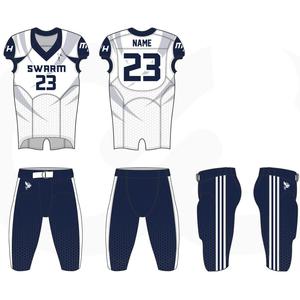 2024 uniformes de fútbol americano de poliéster de alta calidad personalizados OEM estilo impreso niños de talla grande número de ropa deportiva - Product Image 1