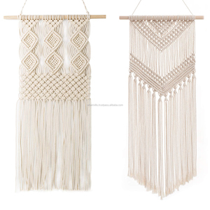 Suspension murale en macramé de haute qualité, vente en gros, décoration d'intérieur personnalisée, suspension murale en macramé faite à la main - Product Image 6