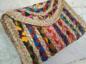 Bolso de mano de noche hecho a mano con cuentas para mujer, bandolera India, Guru, Kirpa, Export House - Product Image 5