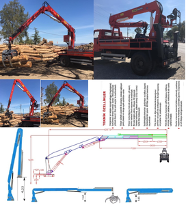เครนบรรทุกเศษติดตั้งบนรถบรรทุกความจุ10ตันประเภท Z พับได้ขณะรับน้ำหนักมากจากปั้นจั่นพูม่า - Product Image 5