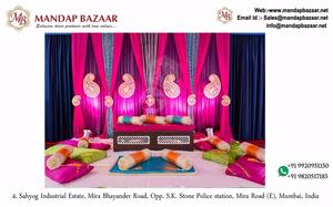 Toile de fond Crush avec tissu de couleur et de taille personnalisées pour les décorations de mariage - Product Image 2