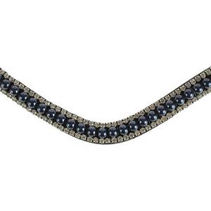 Diadema de Cuero para Caballo de Primera Calidad - Negro/Marrón/Marrón Oscuro/Castaño, Cuero Teñido en Tambor con Logotipo Personalizado (Modelo CB-214) - Product Image 1